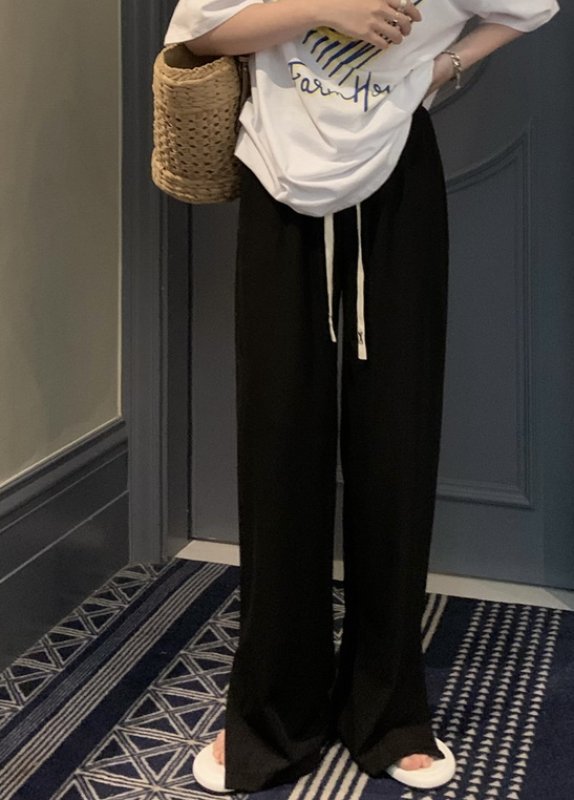画像9:  Women’s Hem side slits pants  裾スリットワイドルーズ ストレートパンツ  (9)