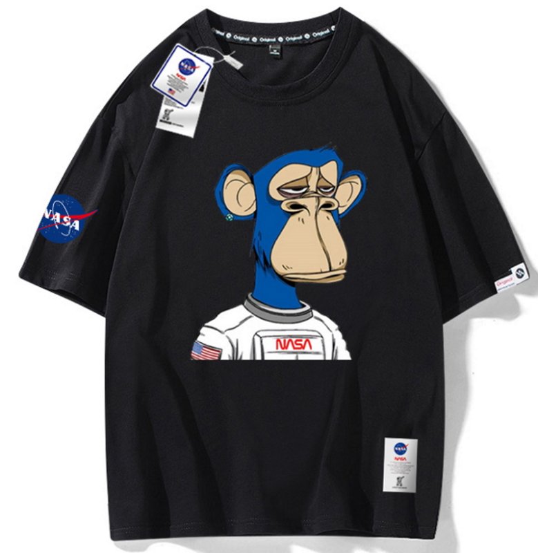 画像3: Unisex NASA xchimpanzee T-shirt　男女兼用ユニセックスNASAナサ×チンパンジープリントTシャツ (3)