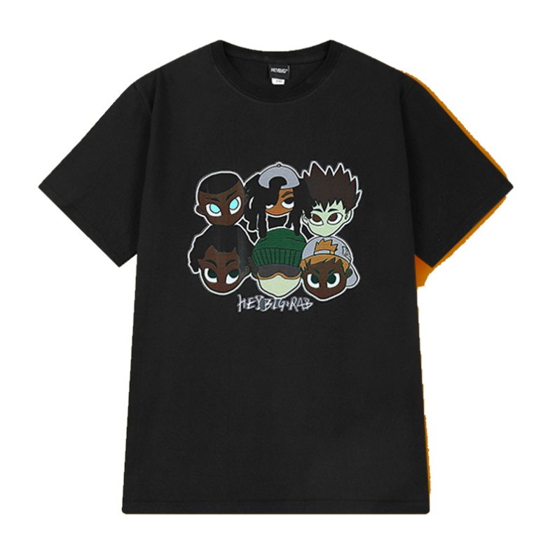 画像2: Oversized hip hop boyT-shirt ユニセックス男女兼用ヒップホップボーイプリントTシャツ (2)