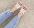 画像12: patent leather cross-woven open toe sandals slippers　レザーパテントレザースクエアトゥクロスオープントゥサンダルスリッパ    (12)