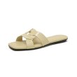 画像2: patent leather cross-woven open toe sandals slippers　レザーパテントレザースクエアトゥクロスオープントゥサンダルスリッパ    (2)