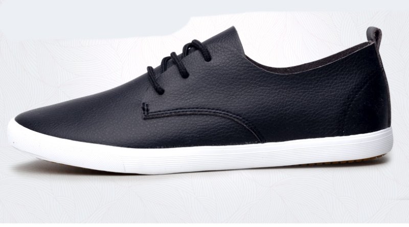 画像4:  Men's Leather lace-up sneakers shoes loafers   ユニセックス男女兼用レザーレースアップ スニーカー カジュアル シューズスリッポン ローファー (4)