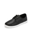 画像5:  Men's Leather lace-up sneakers shoes loafers  　ユニセックス男女兼用レザーレースアップ スニーカー カジュアル シューズスリッポン ローファー (5)