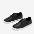 画像2:  Men's Leather lace-up sneakers shoes loafers  　ユニセックス男女兼用レザーレースアップ スニーカー カジュアル シューズスリッポン ローファー (2)