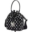 画像4: MLB KOREA MONOGRAM JACQUARD BUCKET BAG ユニセックス 男女兼用 エムエルビー ニューヨークヤンキース モノグラム ジャガードバッグ (4)