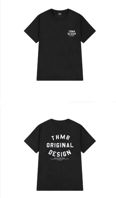 画像6: Oversized logo print T-shirt ユニセックス男女兼用ロゴプリントベーシックTシャツ (6)
