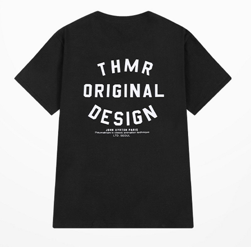 画像2: Oversized logo print T-shirt ユニセックス男女兼用ロゴプリントベーシックTシャツ (2)