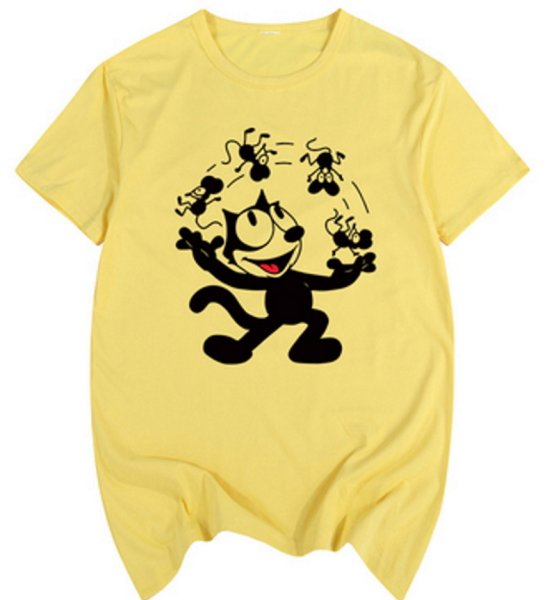 画像1: Felix the Cat Cartoon AnimeT-shirt　ユニセックス男女兼用フェリックスザキャットTシャツ (1)