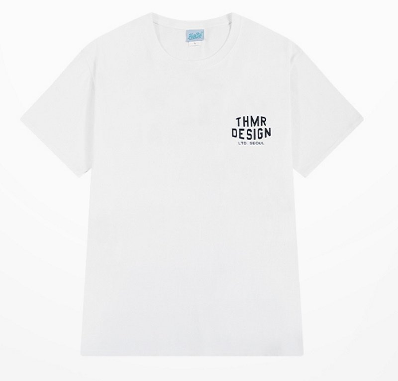 画像3: Oversized logo print T-shirt ユニセックス男女兼用ロゴプリントベーシックTシャツ (3)