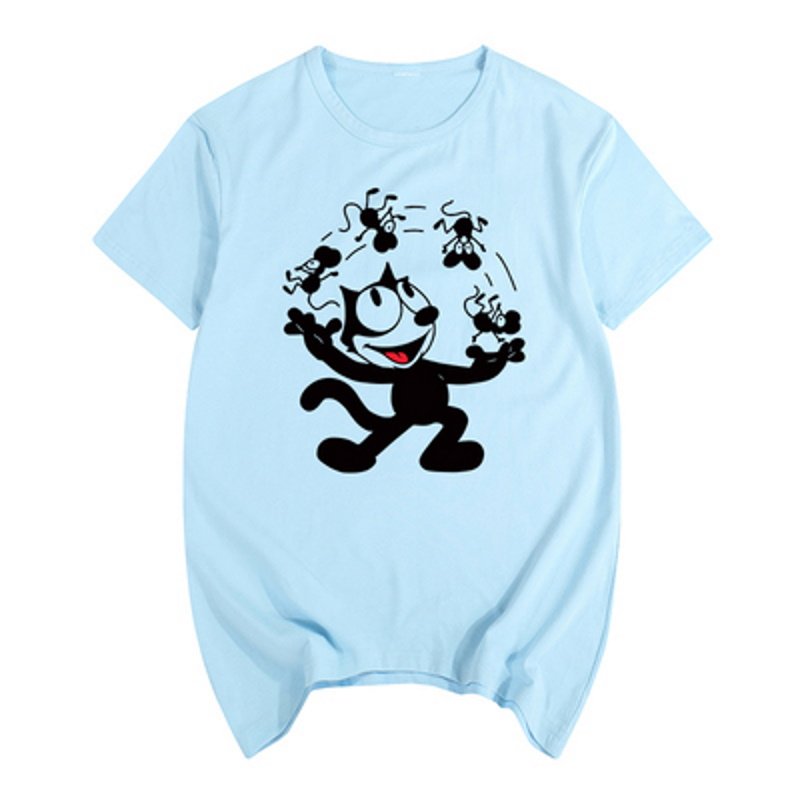 画像3: Felix the Cat Cartoon AnimeT-shirt ユニセックス男女兼用フェリックスザキャットTシャツ (3)
