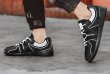 画像7:  Men's unisex  Forrest Gump lace-up sneakers shoes 　ユニセックス男女兼用オールマッチネットレースアップスニーカー カジュアル シューズ (7)