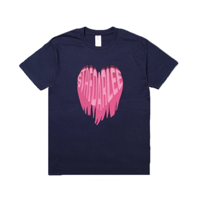 画像3: Melting pink heart T-shirt　ユニセックス男女兼用メルティングハートプリントTシャツ (3)