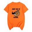 画像9: Sloth just do it laterT-shirt　ユニセックス男女兼用ナマケモノjust do it laterプリントTシャツ (9)