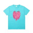 画像19: Melting pink heart T-shirt　ユニセックス男女兼用メルティングハートプリントTシャツ (19)
