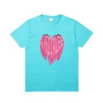 画像19: Melting pink heart T-shirt　ユニセックス男女兼用メルティングハートプリントTシャツ (19)