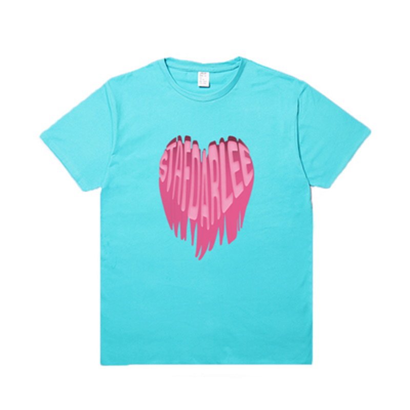 画像19: Melting pink heart T-shirt　ユニセックス男女兼用メルティングハートプリントTシャツ (19)