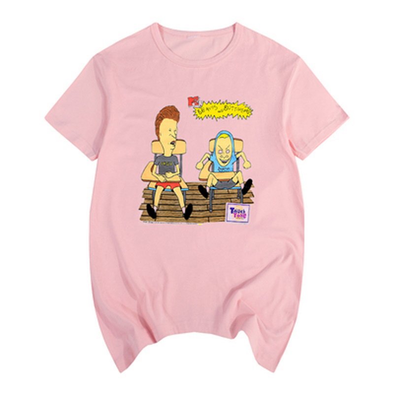 画像4: Beavis and Butt head Cartoon AnimeT-shirt ユニセックス男女兼用ビーバス・アンド・バットヘッドアニメTシャツ (4)