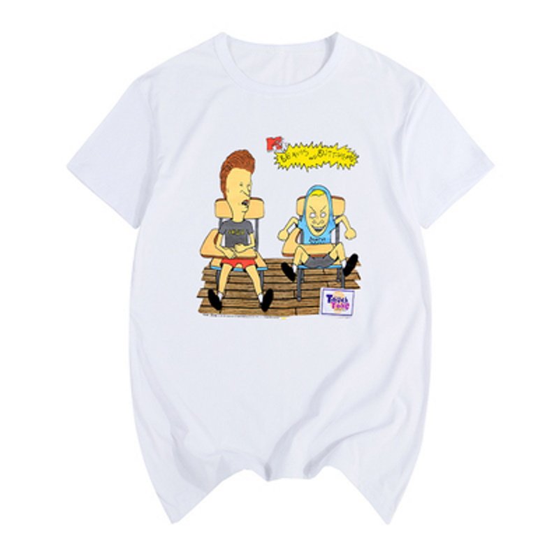 画像7: Beavis and Butt head Cartoon AnimeT-shirt ユニセックス男女兼用ビーバス・アンド・バットヘッドアニメTシャツ (7)
