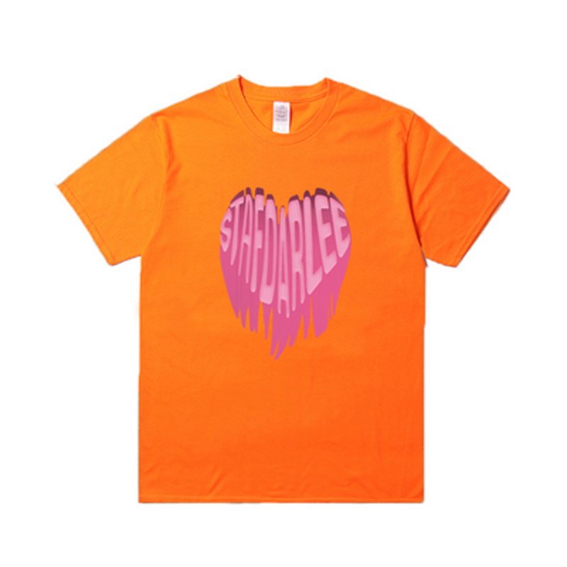 画像13: Melting pink heart T-shirt　ユニセックス男女兼用メルティングハートプリントTシャツ (13)