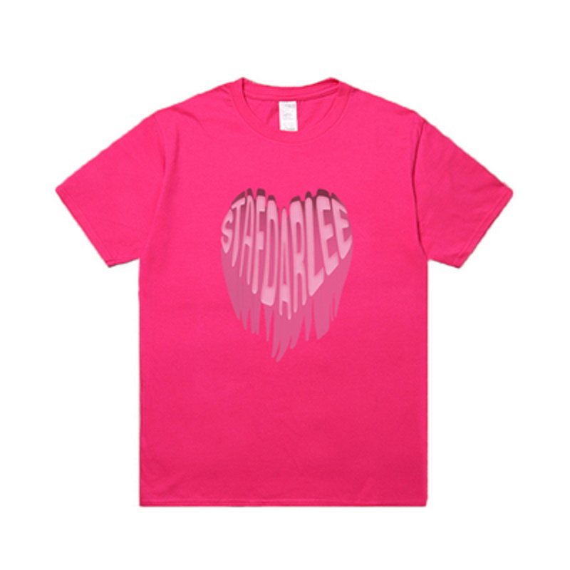 画像5: Melting pink heart T-shirt　ユニセックス男女兼用メルティングハートプリントTシャツ (5)