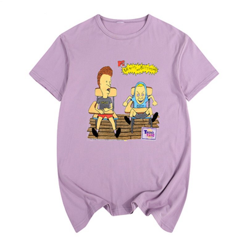 画像6: Beavis and Butt head Cartoon AnimeT-shirt ユニセックス男女兼用ビーバス・アンド・バットヘッドアニメTシャツ (6)