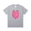 画像2: Melting pink heart T-shirt　ユニセックス男女兼用メルティングハートプリントTシャツ (2)