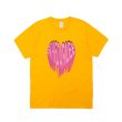 画像17: Melting pink heart T-shirt　ユニセックス男女兼用メルティングハートプリントTシャツ (17)
