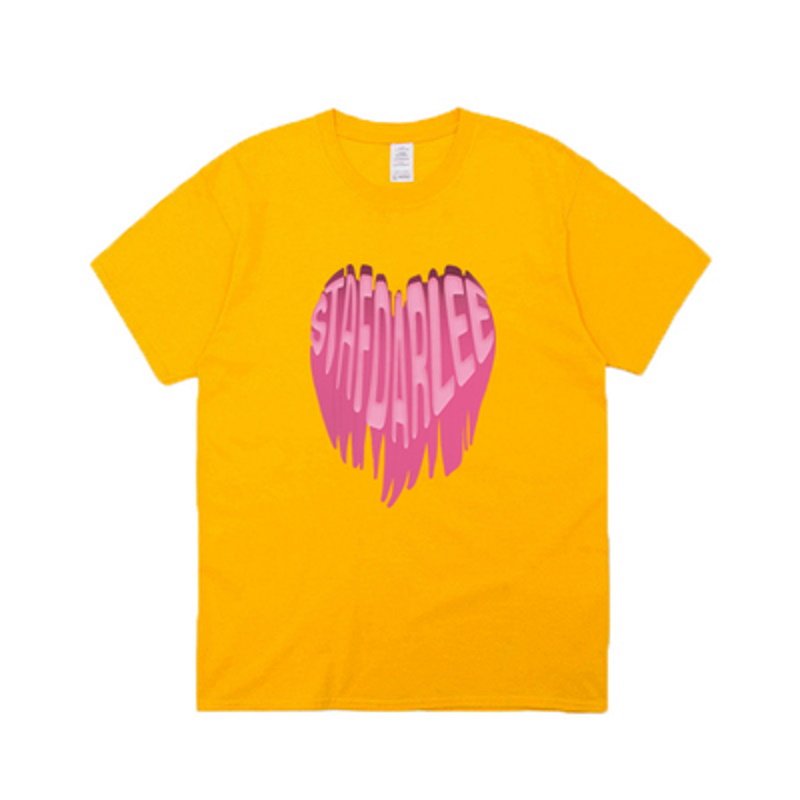 画像17: Melting pink heart T-shirt　ユニセックス男女兼用メルティングハートプリントTシャツ (17)