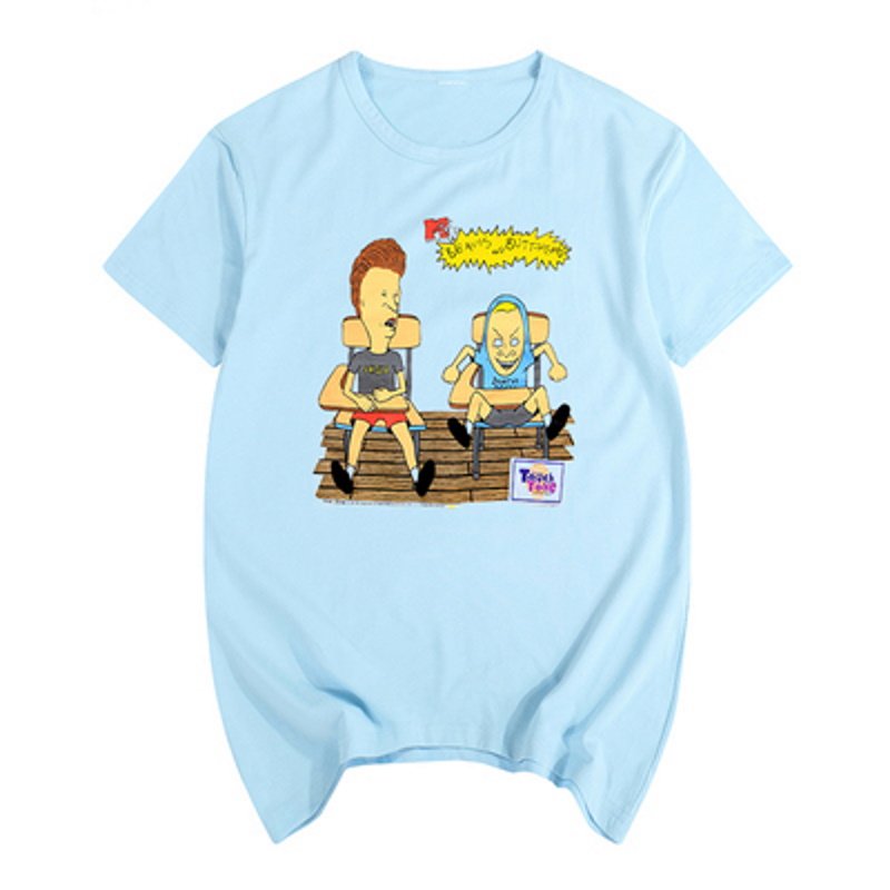 画像5: Beavis and Butt head Cartoon AnimeT-shirt ユニセックス男女兼用ビーバス・アンド・バットヘッドアニメTシャツ (5)