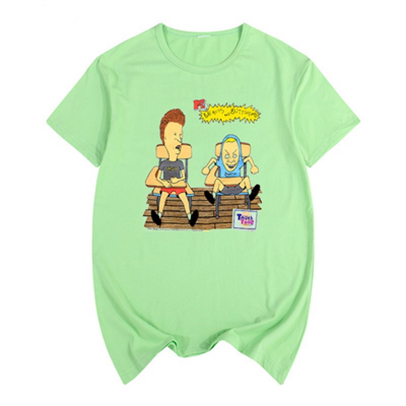 画像8: Beavis and Butt head Cartoon AnimeT-shirt ユニセックス男女兼用ビーバス・アンド・バットヘッドアニメTシャツ (8)