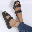 画像4: Cross-border Martin sandals slippers   即発ユニセック男女兼用プラットフォームマーチンサンダル スリッパ (4)