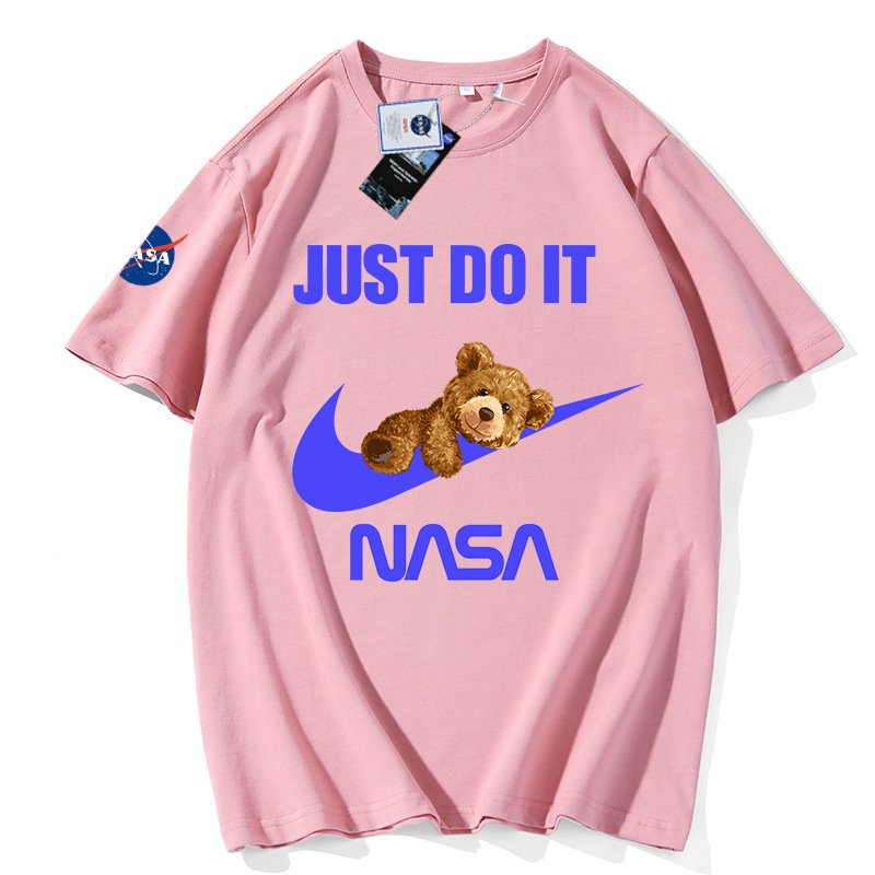 画像4: Unisex JUST DO IT NASA x Bear T-shirt 男女兼用ユニセックス ナサ×ベアプリントTシャツ (4)