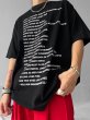 画像6: English logo print oversize t-shirt　ユニセックス男女兼用アルファベットロゴプリントTシャツ (6)