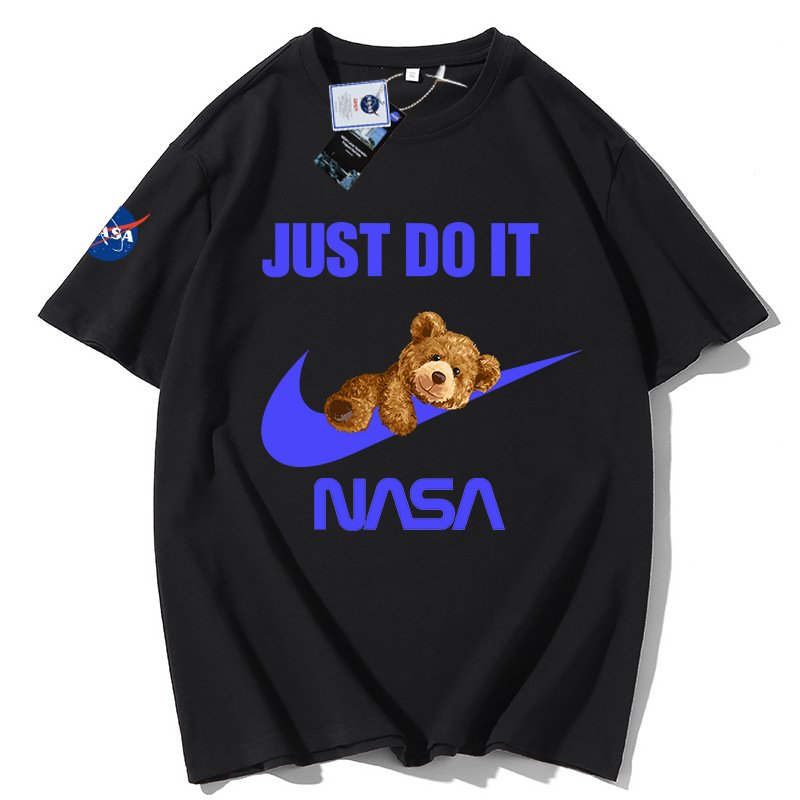 画像2: Unisex JUST DO IT NASA x Bear T-shirt 男女兼用ユニセックス ナサ×ベアプリントTシャツ (2)