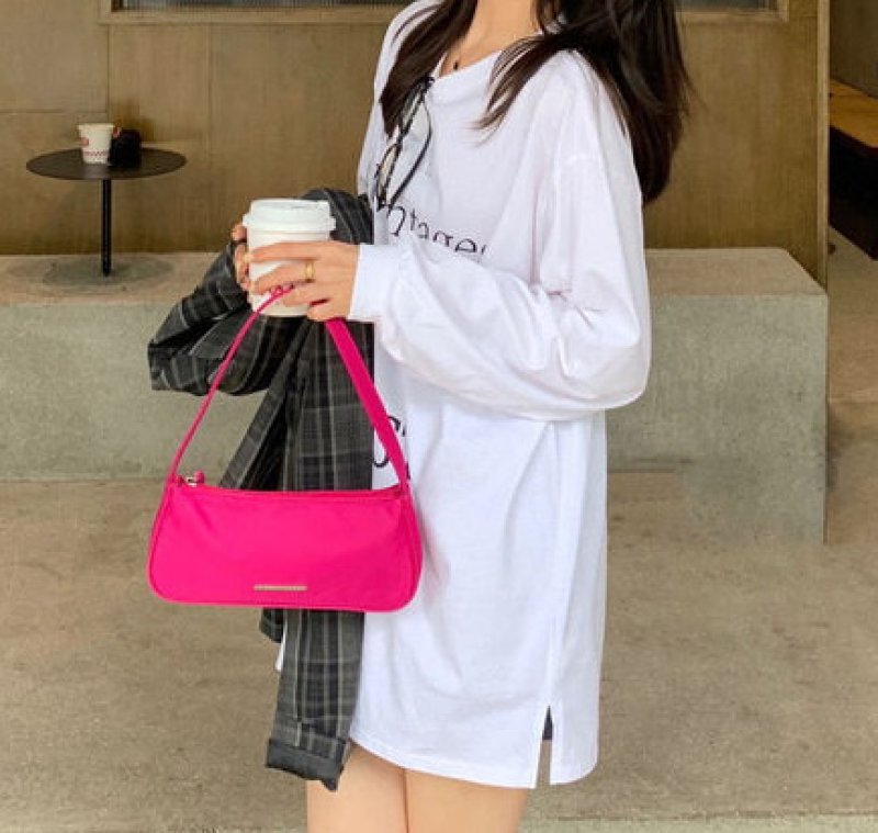 画像8: lightweight small underarm bag  ナイロンスモールアンダーアームトートショルダーバッグ (8)