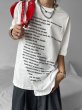 画像8: English logo print oversize t-shirt　ユニセックス男女兼用アルファベットロゴプリントTシャツ (8)
