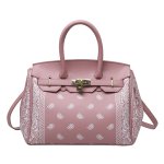 画像6: Paisley Bandana pattern Birkin style tote bag Messenger bag  ユニセックス ペイズリー柄 バンダナ柄 キャンバストートバック　 (6)