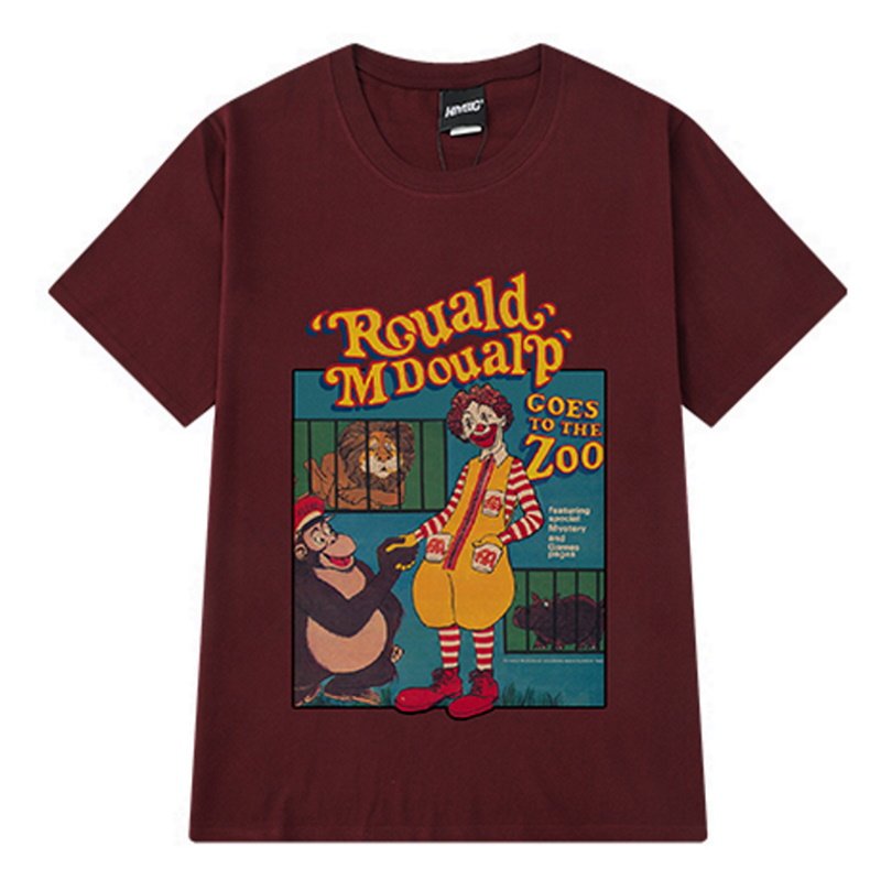 Oversized McDonald's print t-shirt ユニセックス男女兼用