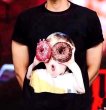 画像9: Unisex Mens ＆ Woman baby face donut short sleeve t-shirt ベイビーフェイス ドーナツ プリント半袖Tシャツ (9)