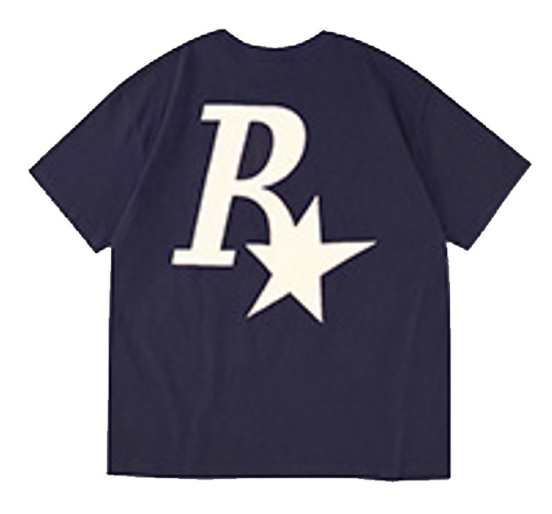 画像3: R star logo oversize t-shirt ユニセックス男女兼用R&スターロゴプリントTシャツ (3)