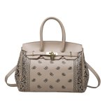 画像8: Paisley Bandana pattern Birkin style tote bag Messenger bag  ユニセックス ペイズリー柄 バンダナ柄 キャンバストートバック　 (8)
