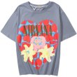 画像5: 22 Unisex NIRVANA heart shaped box band T-shirt 男女兼用 ユニセックス ウォッシュド  ニルバーナ ニルヴァーナ バンドペイントTシャツ (5)