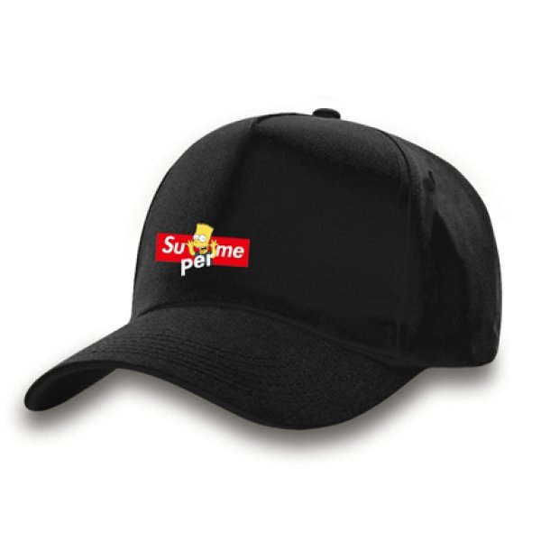 画像1: 22 The Simpsons Simpson Superme adjustable baseball cap ユニセックス男女兼用 ザ・シンプソンズ  野球帽 ベースボールキャップ 帽子 (1)