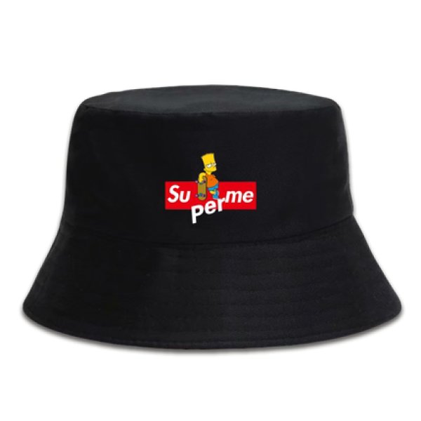 画像1: 22 The Simpsons Simpson Superme Bucket hat cap ユニセックス男女兼用 ザ・シンプソンズ  バケットハット キャップ 帽子 (1)