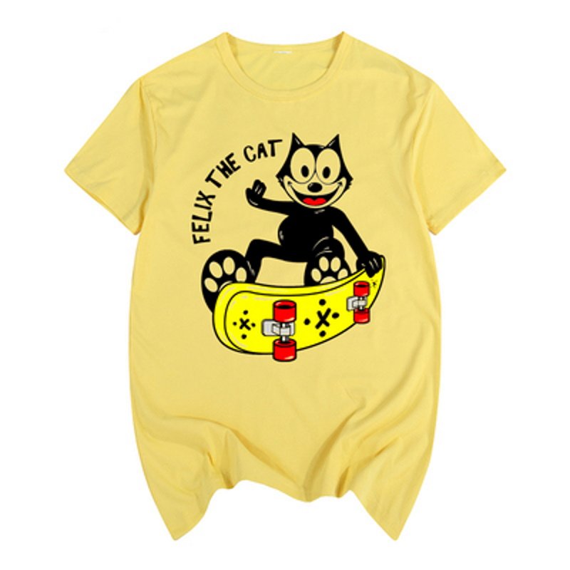 Felix the Cat skateboard graffiti retro nostalgicT-shirt