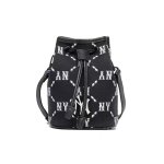 画像1: MLB NY mini bucket bagTote shoulder Bag　ニューヨークヤンキースバケットミニショルダートートバッグ (1)