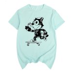 画像6: Felix the Cat skateboard DJ hip hop graffiti retro nostalgicT-shirt　ユニセックス男女兼用フェリックスザキャットスケートボード&DJヒップホップTシャツ (6)