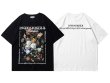 画像4: FXK American Retro Floral Oil Painting Print t-shirt　ユニセックス男女兼用レトロフローラルオイルペインティングプリントルTシャツ (4)