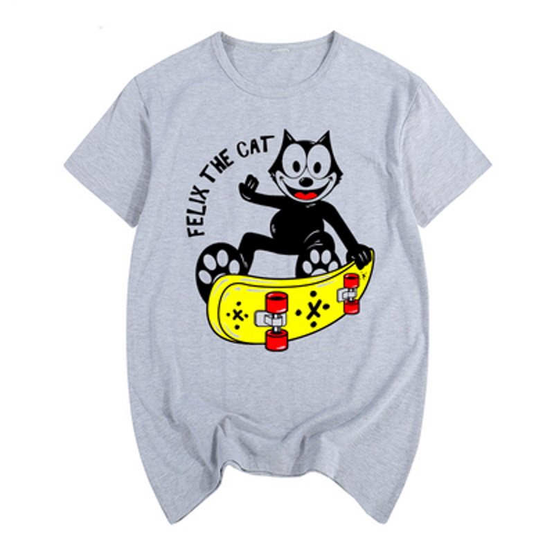 画像7: Felix the Cat skateboard graffiti retro nostalgicT-shirt ユニセックス男女兼用フェリックスザキャットスケートボードTシャツ (7)