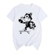 画像3: Felix the Cat skateboard DJ hip hop graffiti retro nostalgicT-shirt　ユニセックス男女兼用フェリックスザキャットスケートボード&DJヒップホップTシャツ (3)
